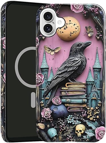 Miniatura 13 de Funda TnXee Compatible con iPhone 14, Compatible con MagSafe, Funda Híbrida de 2 Capas con Protección Anti-Caídas y Brillante para Niñas y Niños,