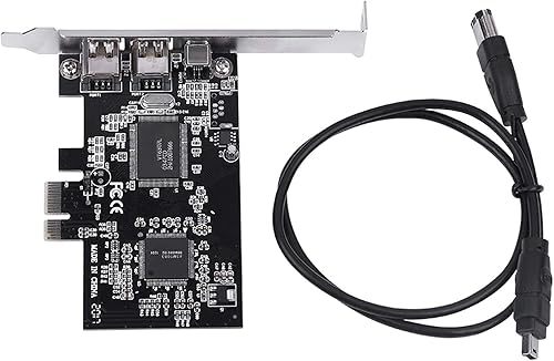 Miniatura 8 de Zopsc Tarjeta PCIE de captura de video FireWire para PC de torre de escritorio, 2.5Gbps 1394a IEEE 1394 controlador PCI Express tarjeta con cable
