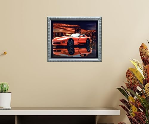 Miniatura 9 de Póster clásico rojo de Dodge Viper Litografía Muscle Car Decoración de pared (16 x 20 pulgadas)