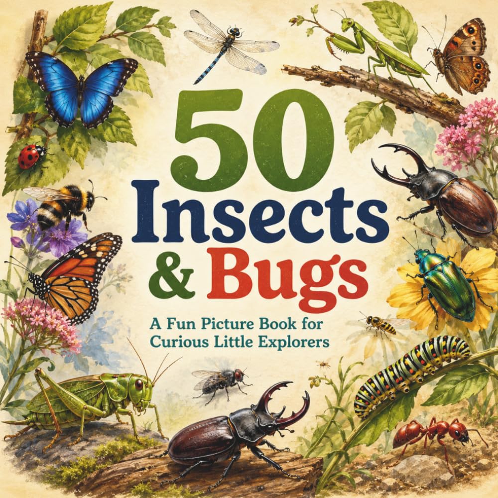 50 Insects & Bugs: A Fun Picture Book for Curious Little Explorers (The 50 Things Kids Should Know Series)