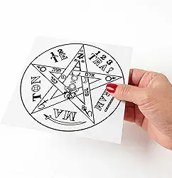 Placa Radiestesia Radiônica 17x17 Cm - TETRAGRAMMATON