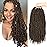 Bileaf Pretwisted Passion Twist Crochet Hair 16 Inch Crochet Passion Twist Hair Pre-Twisted, Pre Looped Ombre Passion Twist Crochet Braids Bohemian Crochet Hair 8 Packs 4
