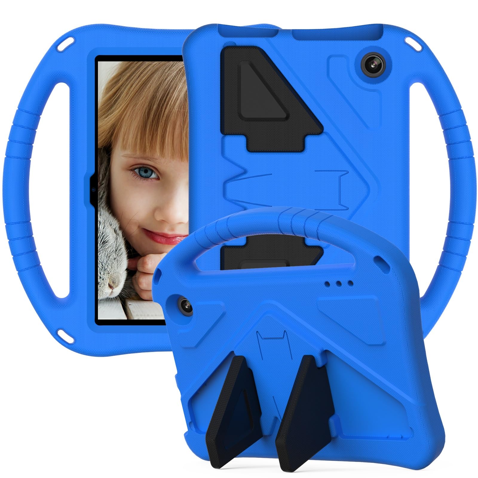 Custodia protettiva per tablet PC compatibile con custodia per tablet Kindle Fire 7 2022, custodia protettiva leggera in EVA per bambini, resistente agli urti e alle cadute, custodia protettiva con