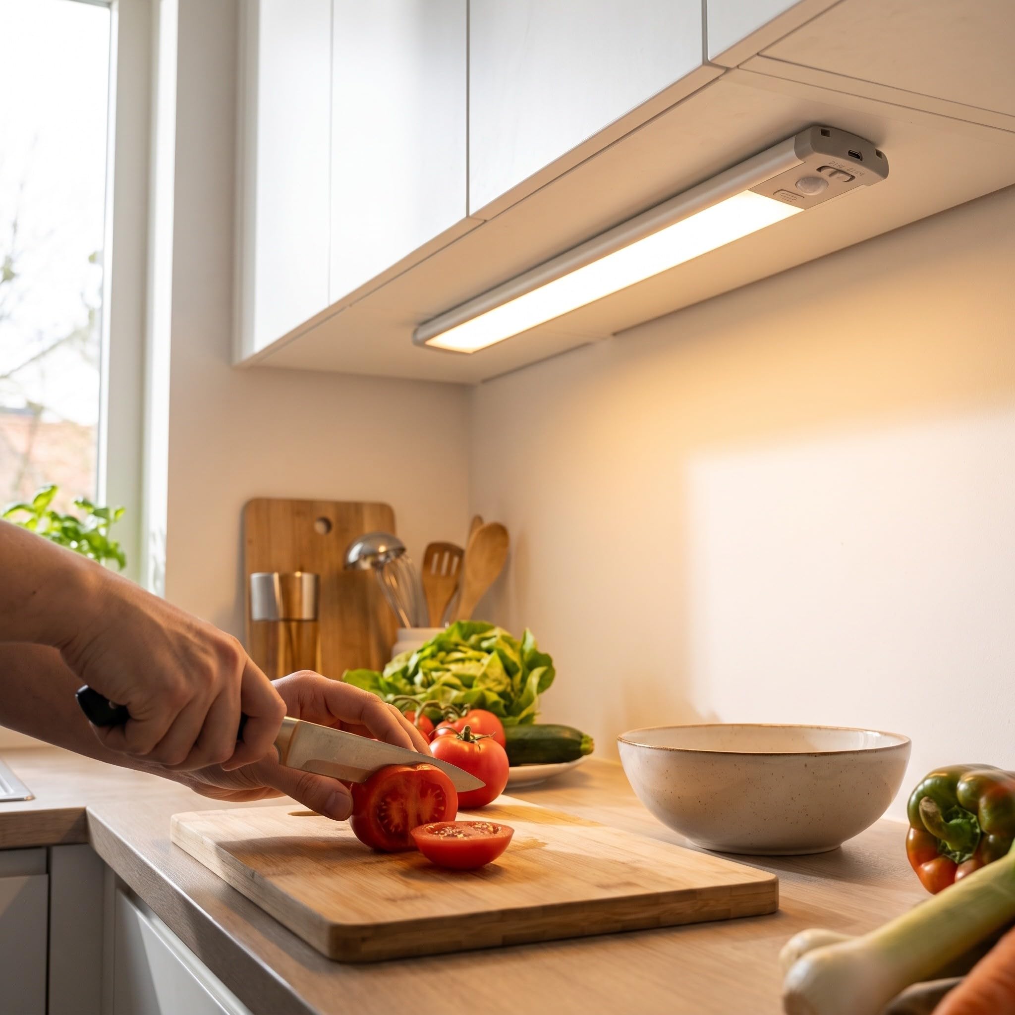 UKCOCO 2 luci sottopensile con sensore di movimento magnetico