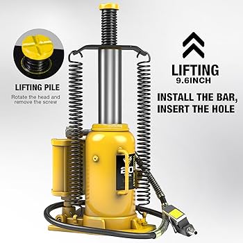 Amazon.com: YELLOW JACKET Pneumatic Air Bottle Jack 20 Ton