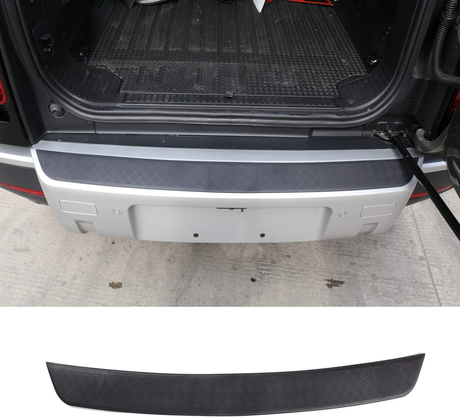 ABS Black Body Anti-scratch Protection Cover Trim Kit for Land Rover Defender 110 2020 Accessories (Rearguard)