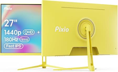 Amazon.com: Pixio PX278 Wave Yellow 27 inch 180Hz Refresh Rate