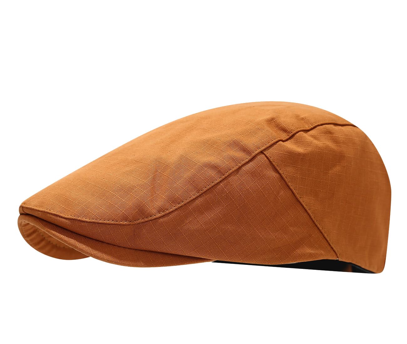 Quanhaigou Men's Cotton Flat Ivy Gatsby Newsboy Driving Hat Adjustable Irish Cabbie Ivy Driving Hunting Cap