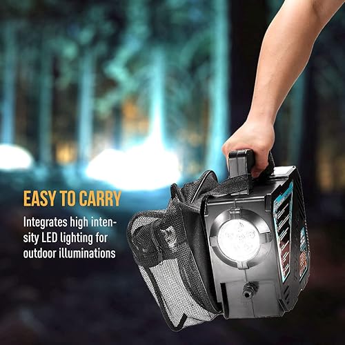 Miniatura 7 de ZOOOBELIVES High Pressure Camping Shower with 50W75psi Pump, Outdoor Camp Shower with Multi-use Sprayer and LED Light for Campsite Bathing Beach