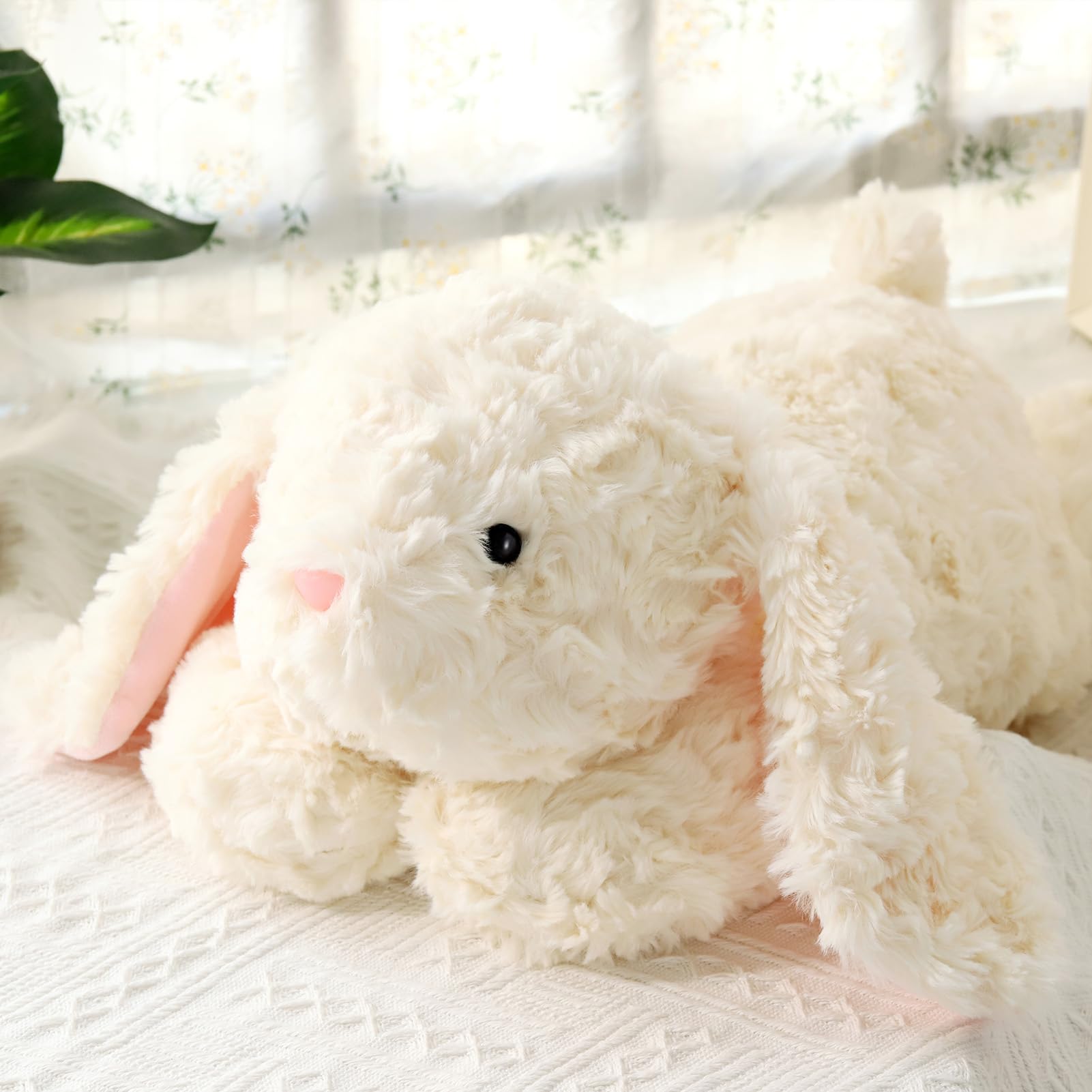 70CM Gewichtsstofftier Hase, 4,5 kg - Kuscheliges Kaninchen Plüschtier für Erwachsene und Kinder