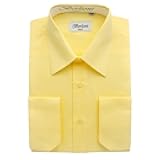 Elegant Men’s Button Down Lemon Dress Shirt