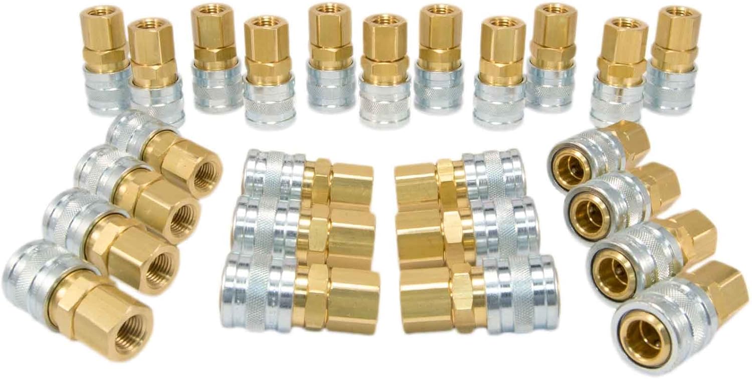 Foster 3 Series - Couplers 25pc, 1/4" Body, 1/4" NPT - Industrial Interchange, I/M, MIL Spec
