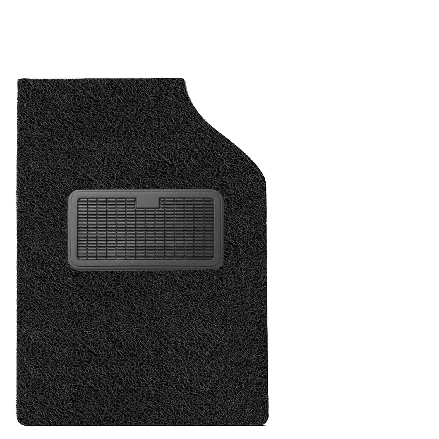 KINGSWAY Accessories Noodle Grass PVC Foot Mats Compatible with Honda Jazz (Year 2014-2018) – 12mm Thickness Universal Fit Anti-Slip Car Floor Mats, Complete Set of 5 Pcs – Black