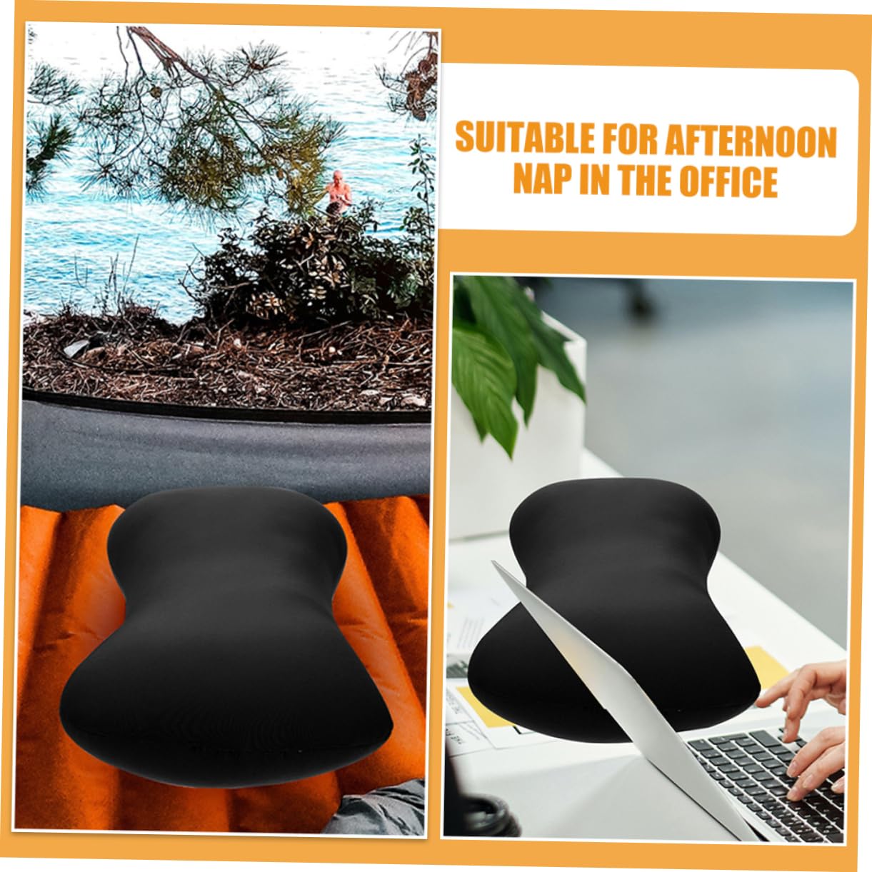 BESPORTBLE 4piezas Almohada De Viaje Ergonómica para Cuello Almohada Portátil para Dormir Oficina Coche o Camping