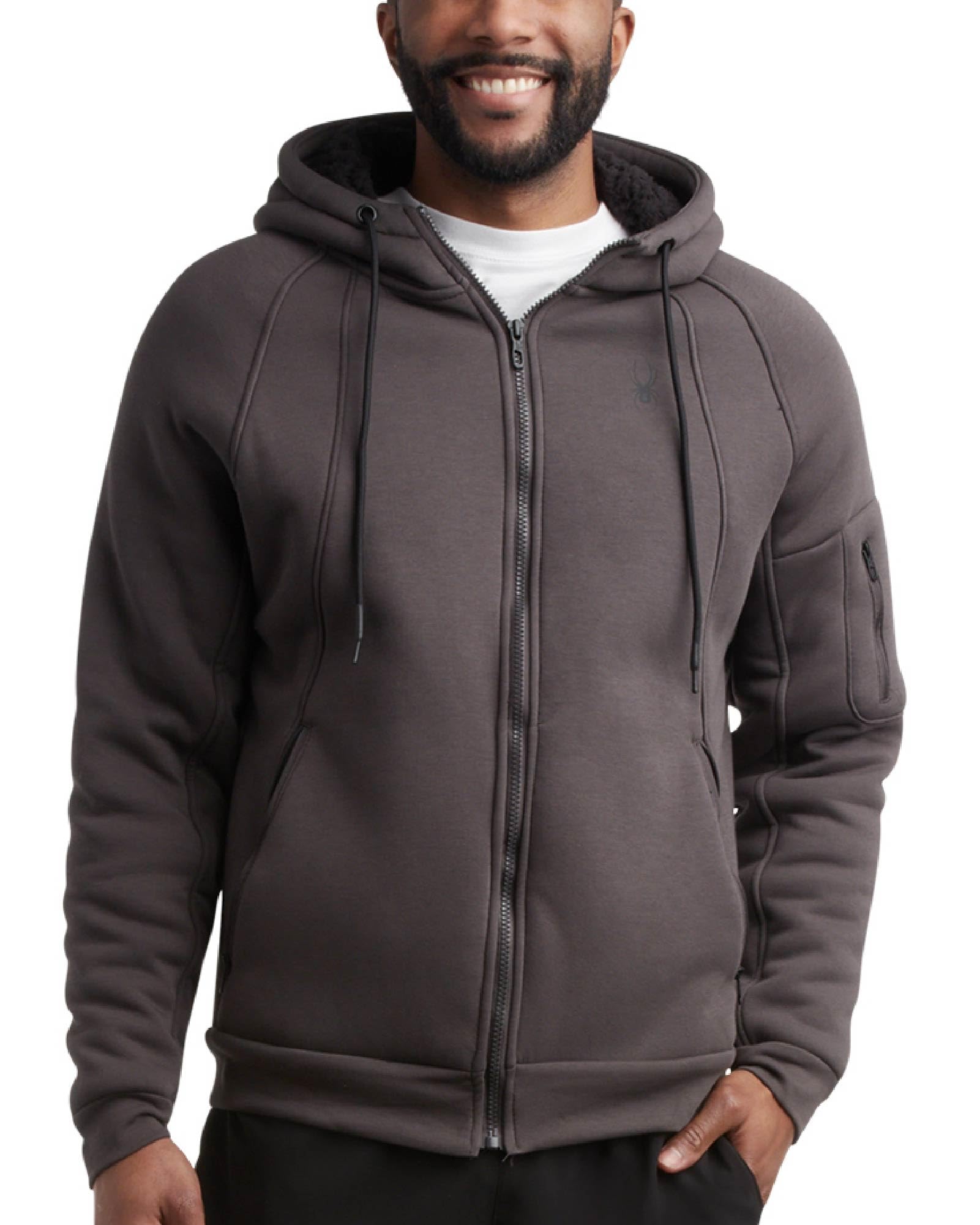 Sudadera Blanca Spyder Sudadera Con Capucha Para Hombre, Con
