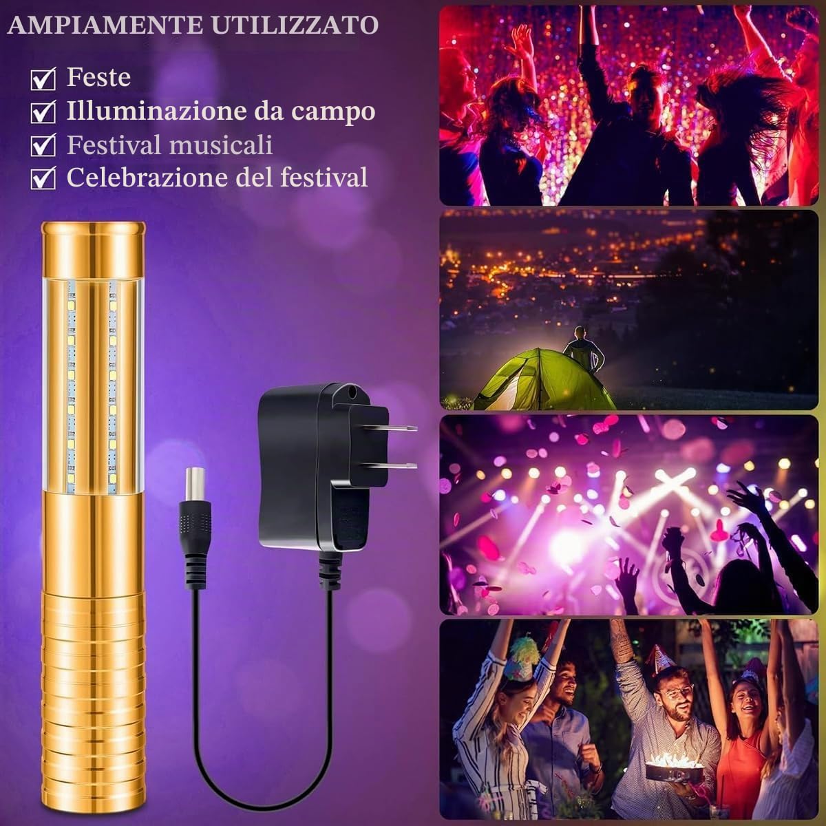 2 pezzi LED bottiglia luci di servizio bottiglia stroboscopica ragazza luci bacchetta riutilizzabile ricaricabile servizio LED champagne per bar club compleanno matrimoni feste