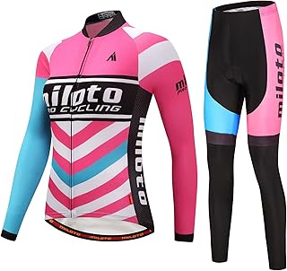 Conjunto de Jersey de Manga Larga y Pantalones Acolchados para Mujer, Mujer, Color Rosa, tamaño 4XL