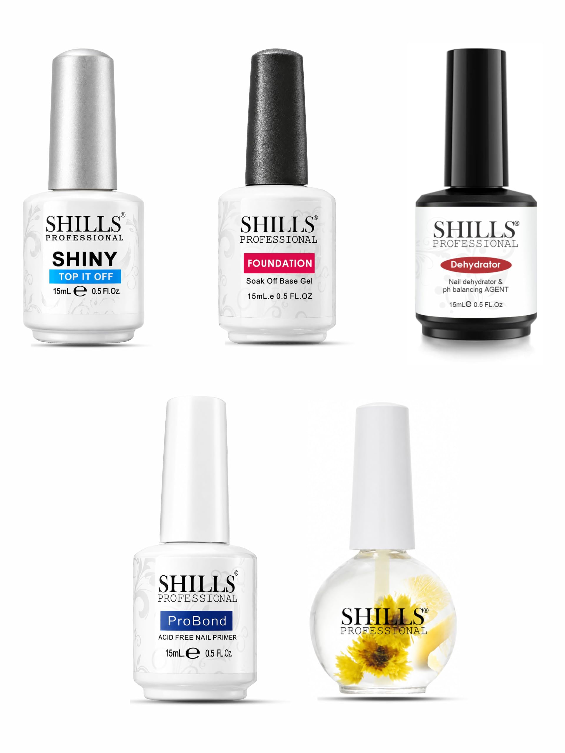 SHILLS PROFESSIONAL Nail Art Applicator Combo Kit for UV and LED Gel, Multi-image-24