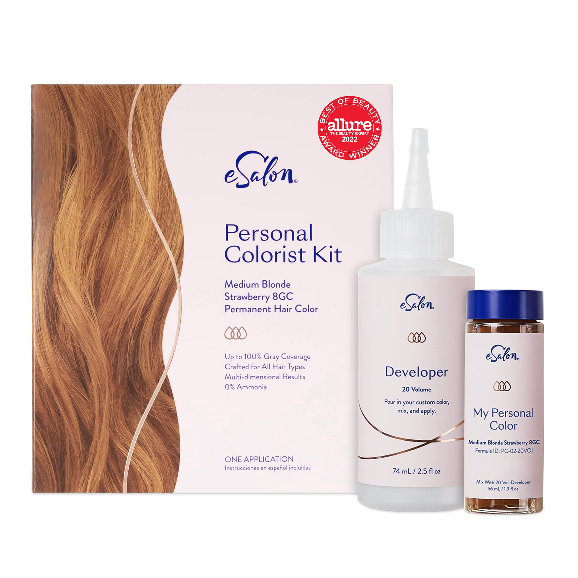 Buy eSalon Permanent Hair Color & Hair Dye Complete Kit Medium Blonde