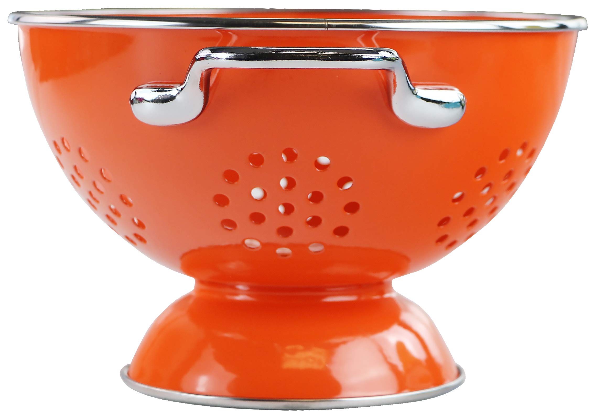 Calypso Basics by Reston Lloyd Passoire émaillée avec revêtement en poudre, 1,5 l, Orange