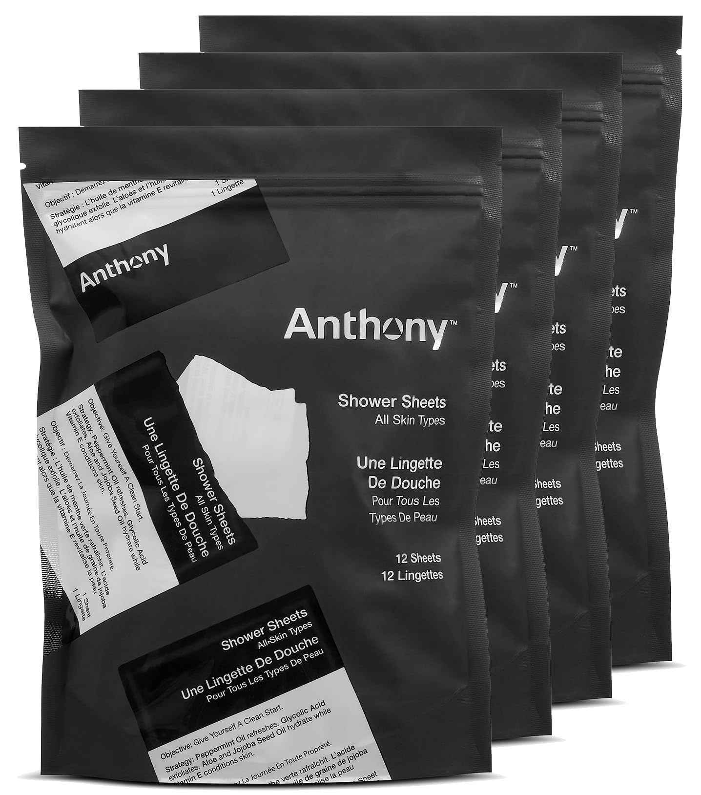 Anthony Body Wipes for Adults Bathing Post Workout A Must Have Camping Personal Care Product Travel Shower Wipes