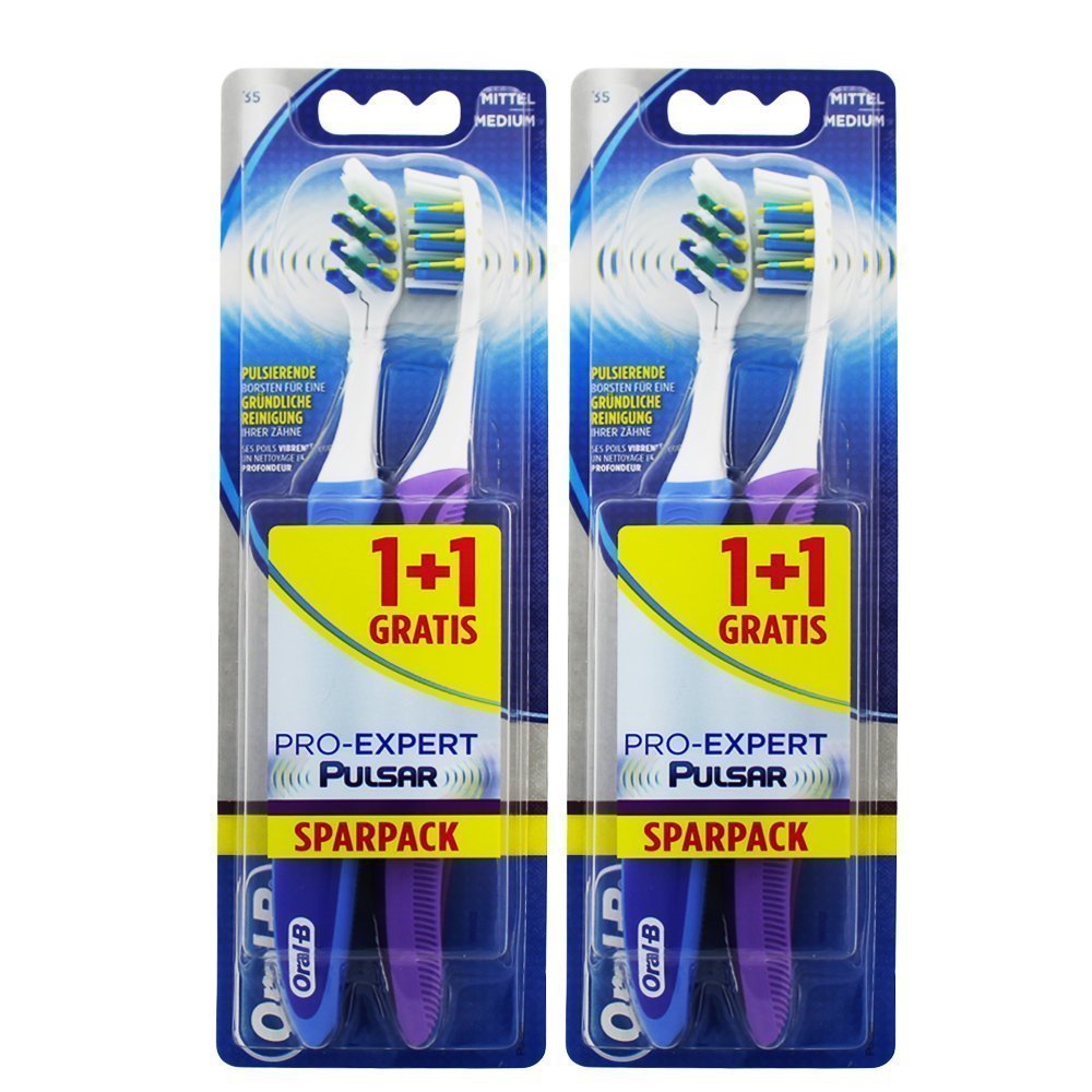 Oral -B Pro Expert Vibrating Toothbrush - 4 Pack ( Color Assorted )