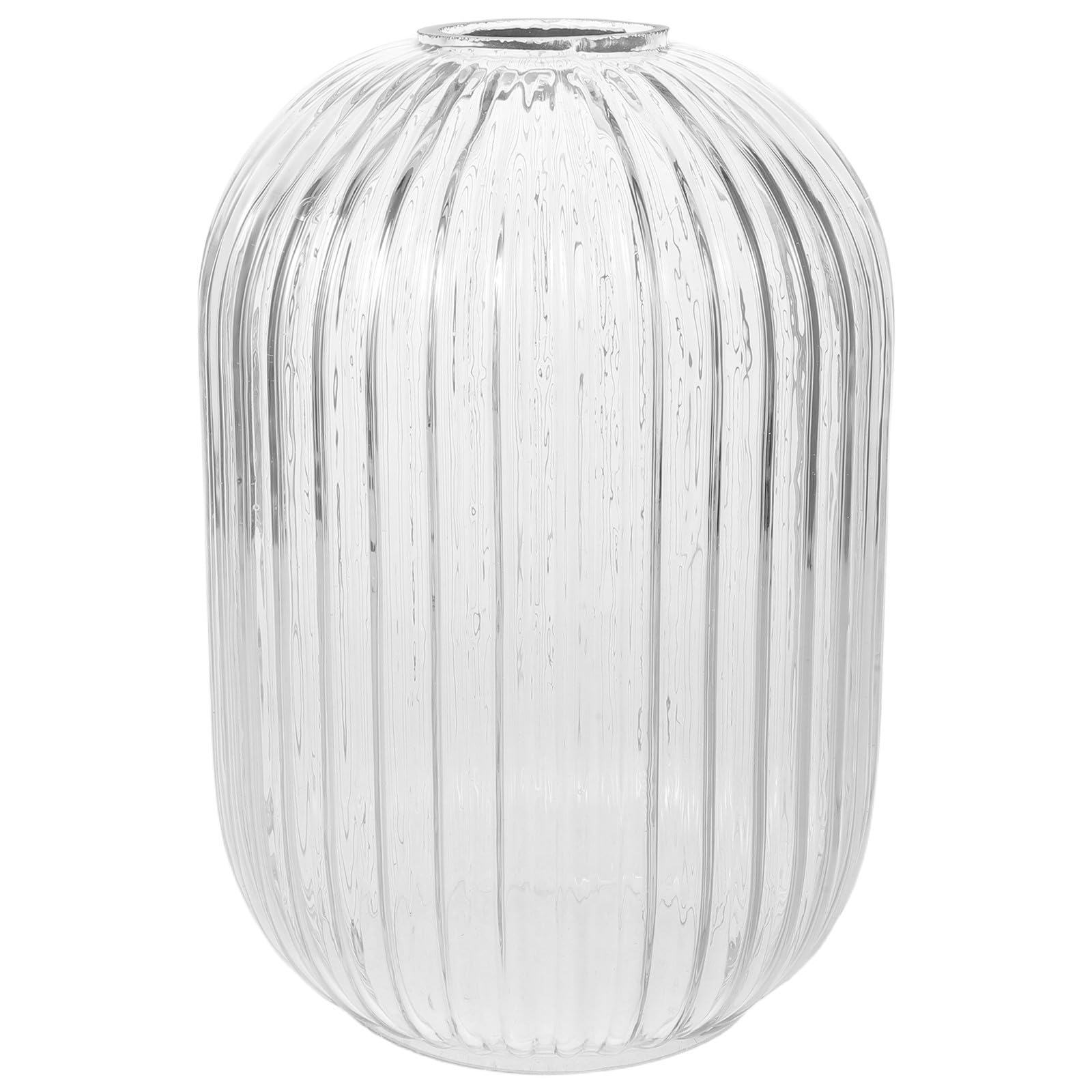 ULTECHNOVO Vintage Ribbed Glass Lampshade with E27 Base, Pendant Lamp Shade for Hanging Ceiling Light Fixture, Elegant Design with Even Light Diffusion, for Living Spaces and Dining Rooms