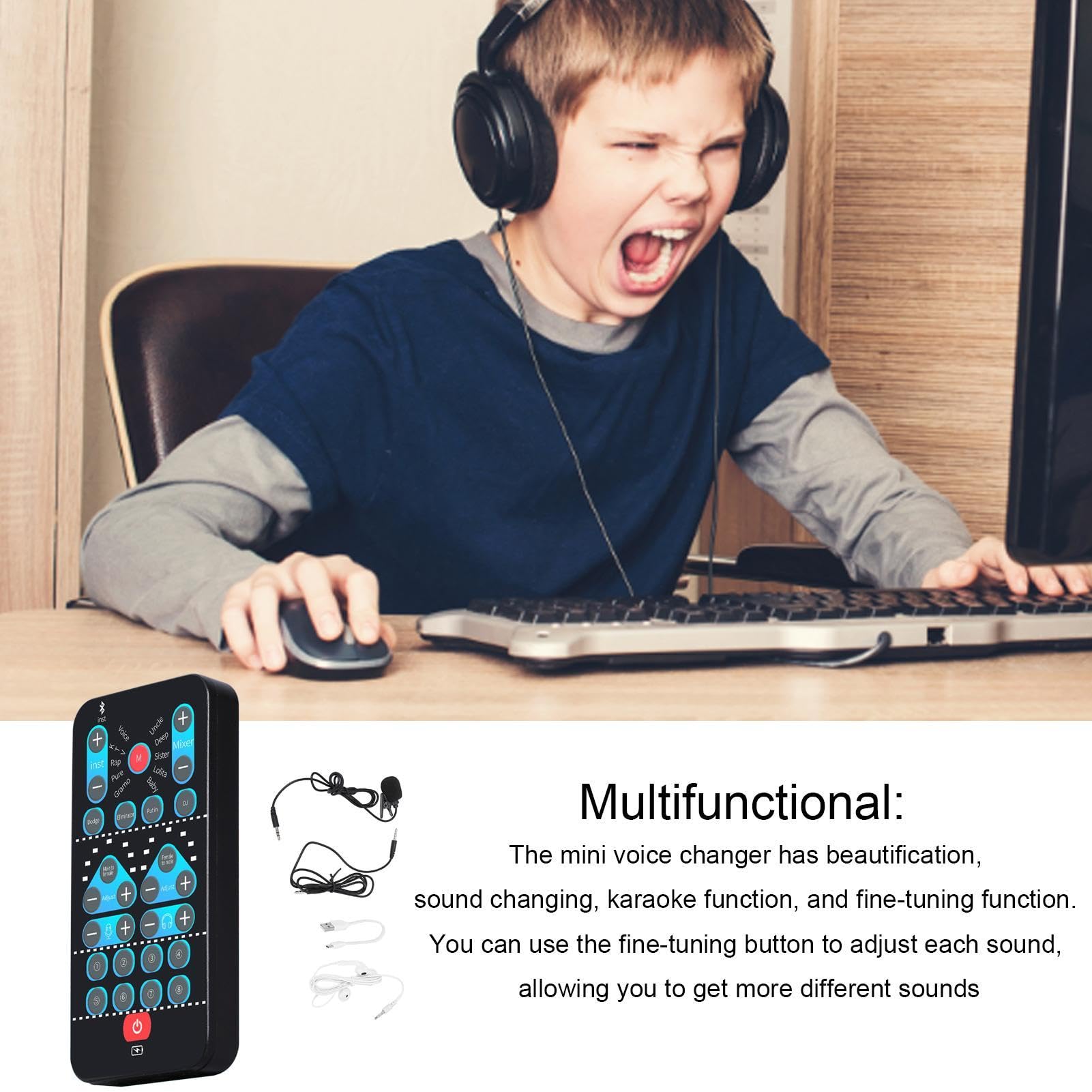 Changeur de voix portable | Disguisers vocaux Plug Play