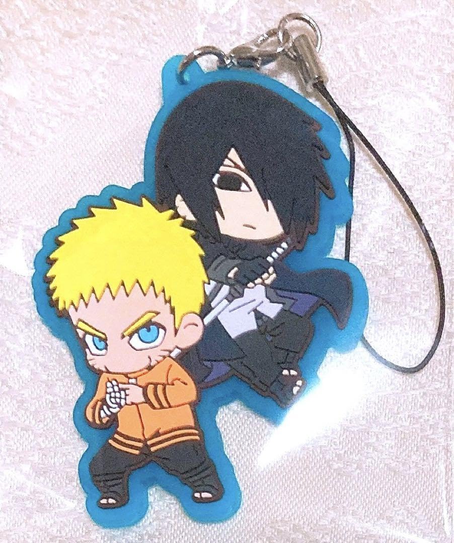 NARUTO　うちはサスケ　MOVIC　ストラップ　レア　希少品 Amazon.co.jp: N ARUTO うずまきナル ト うちはサスケ ラバー