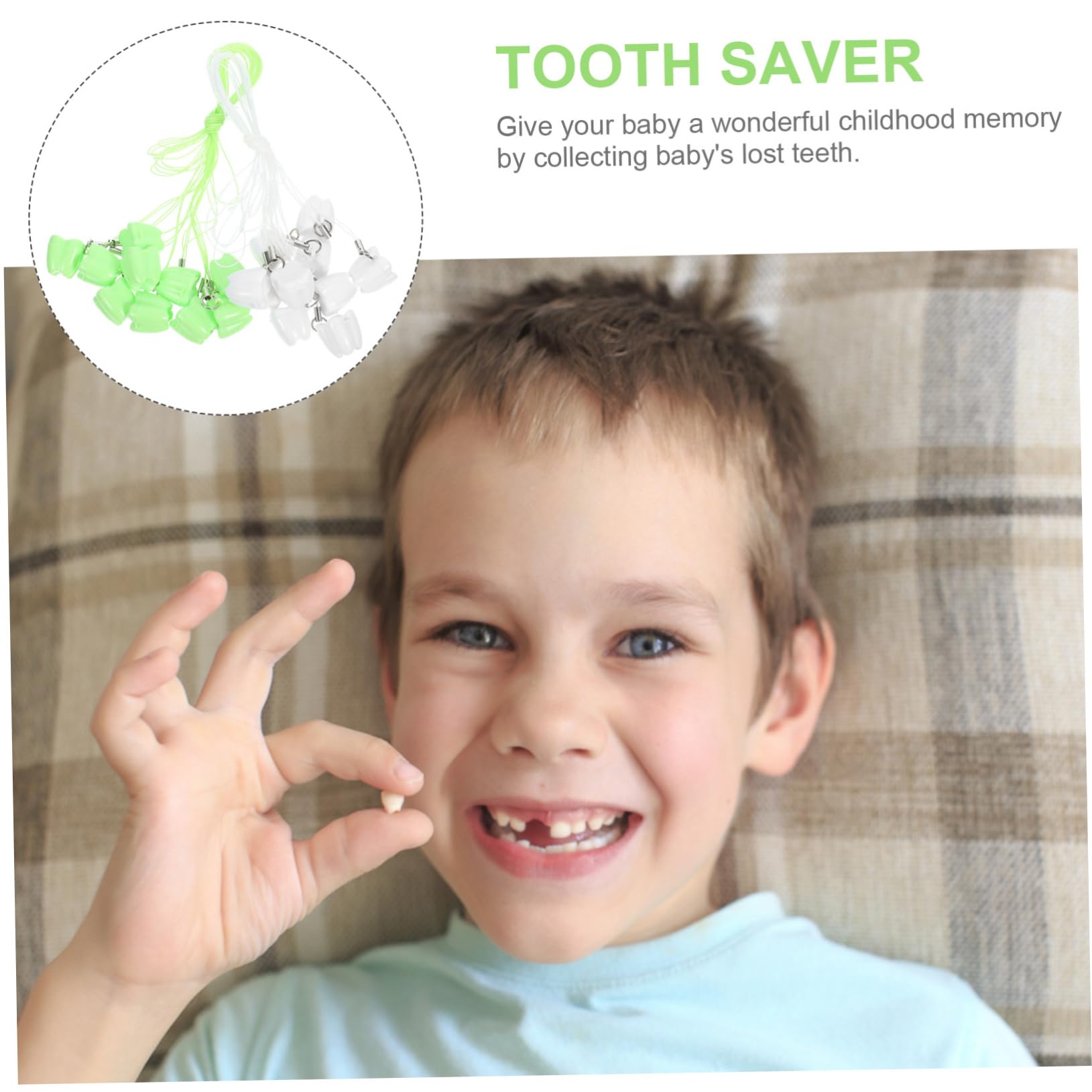 ifundom 80piezas Caja Para Dientes De Almacenamiento De Dientes De Leche Recuerdos Infantiles Diseño Bebés