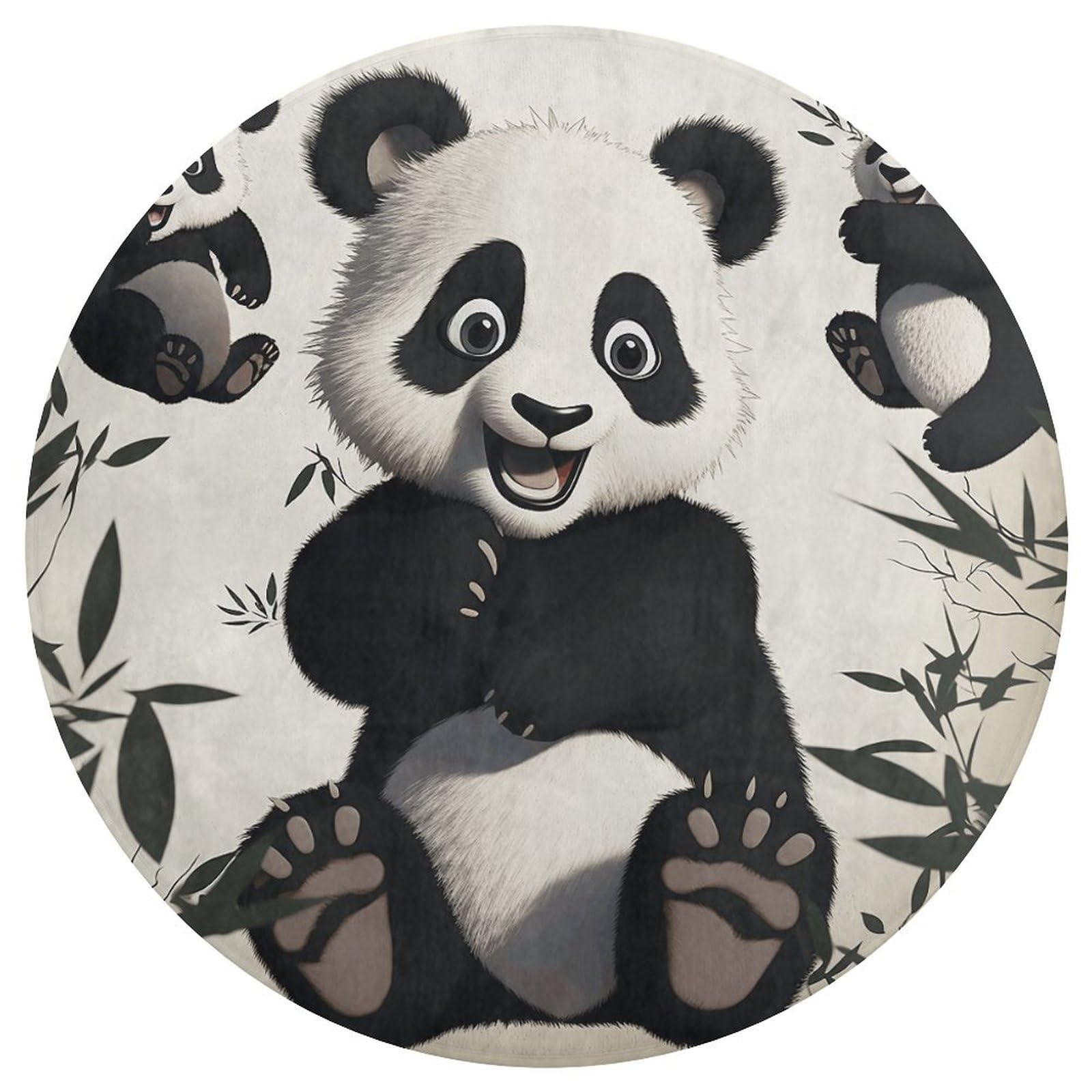 DJUETRUI Outdoor Mats for Front Door Mat Floor Mats Playful Panda Bath Mat Washable Area Rugs Heavy Duty Non Slip Doormat Welcome Mat for Front Back Door Bathroom Floor