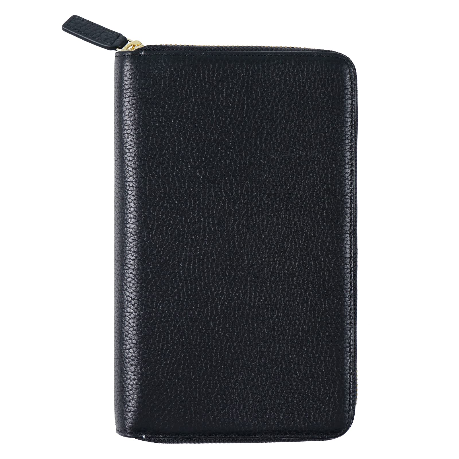 Moterm Copertina in pelle con cerniera per settimane, adatta per Hobonichi Weeks e Weeks Mega Notebook Planner (ciottoli nero)