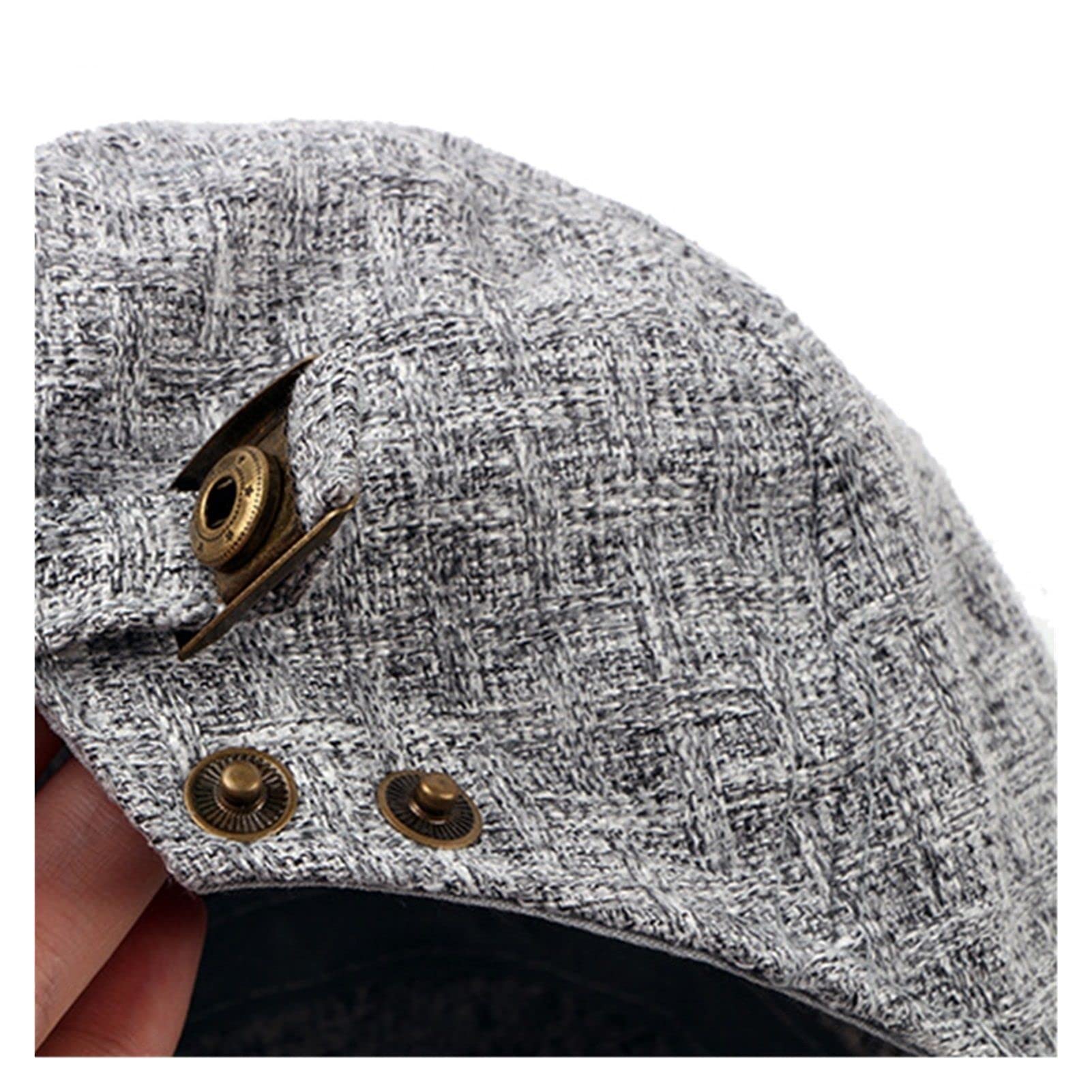 Amazon.com: ZZSRJ Men's Linen Flat Hat Adjustable Retro Spring