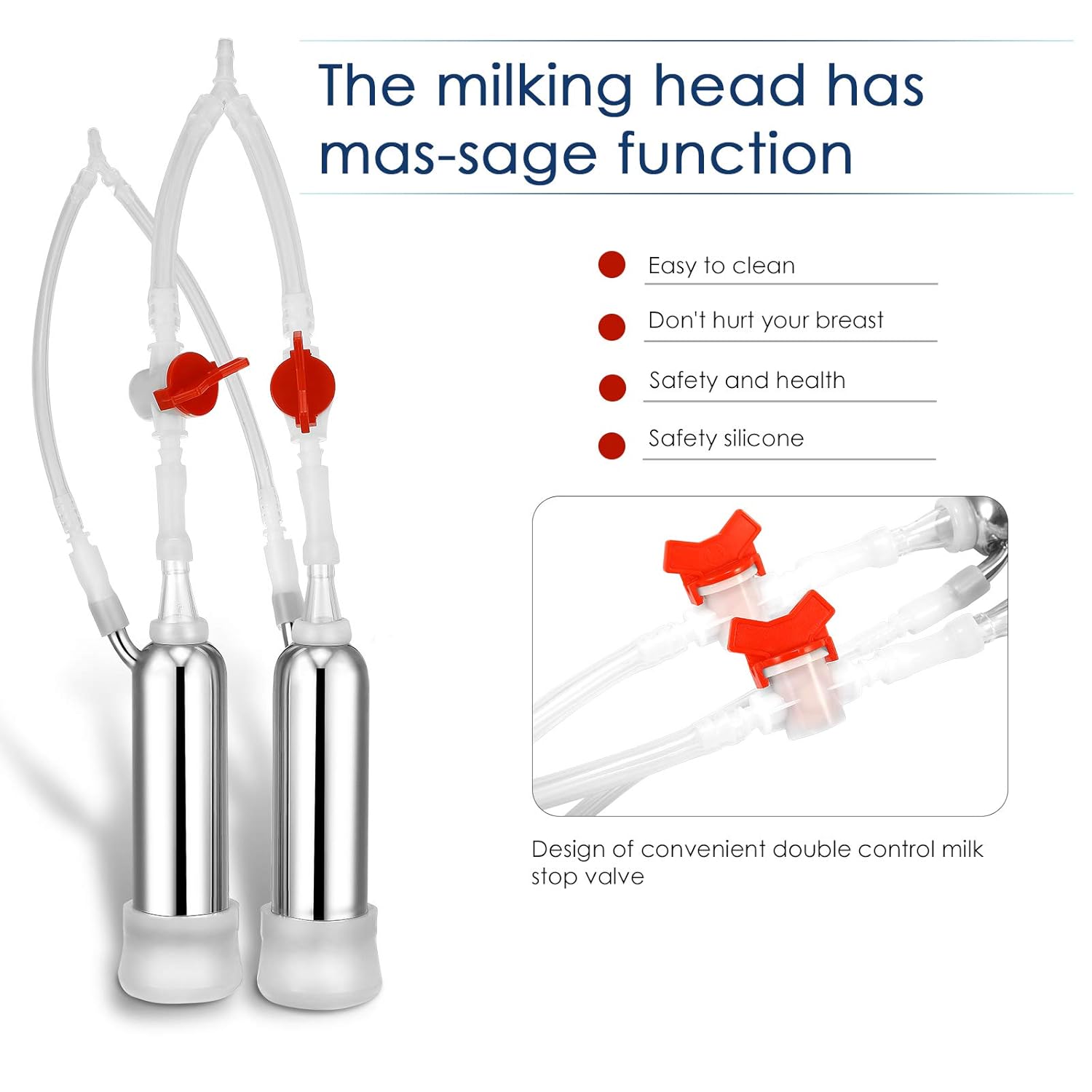 7/14L Cow Milking Machine Rechargeable Use Electric Vacuum Pulsation Suction Pump Milker Machine Suitable for Farms Or Daily Family Portable with Brush Milk Lining (7L) : Patio, Lawn & Garden