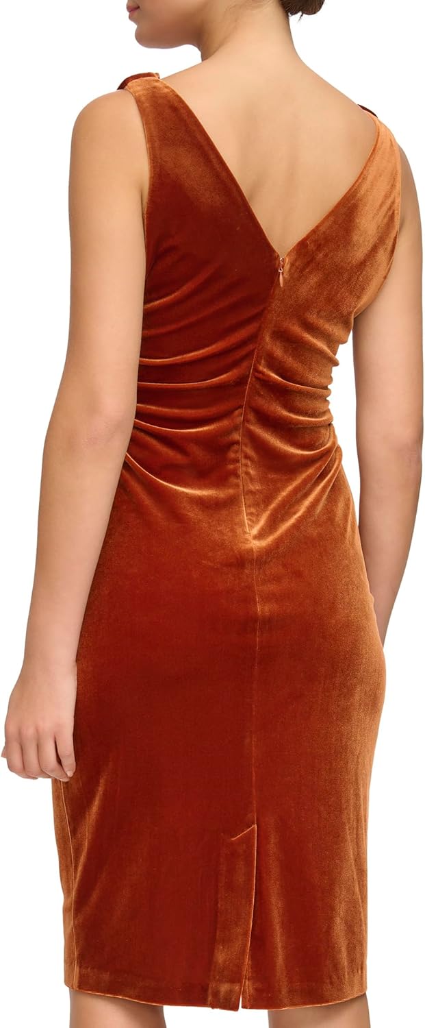 Kensie Womens Sleeveless Cowl Neck Midi Dress - Image 3