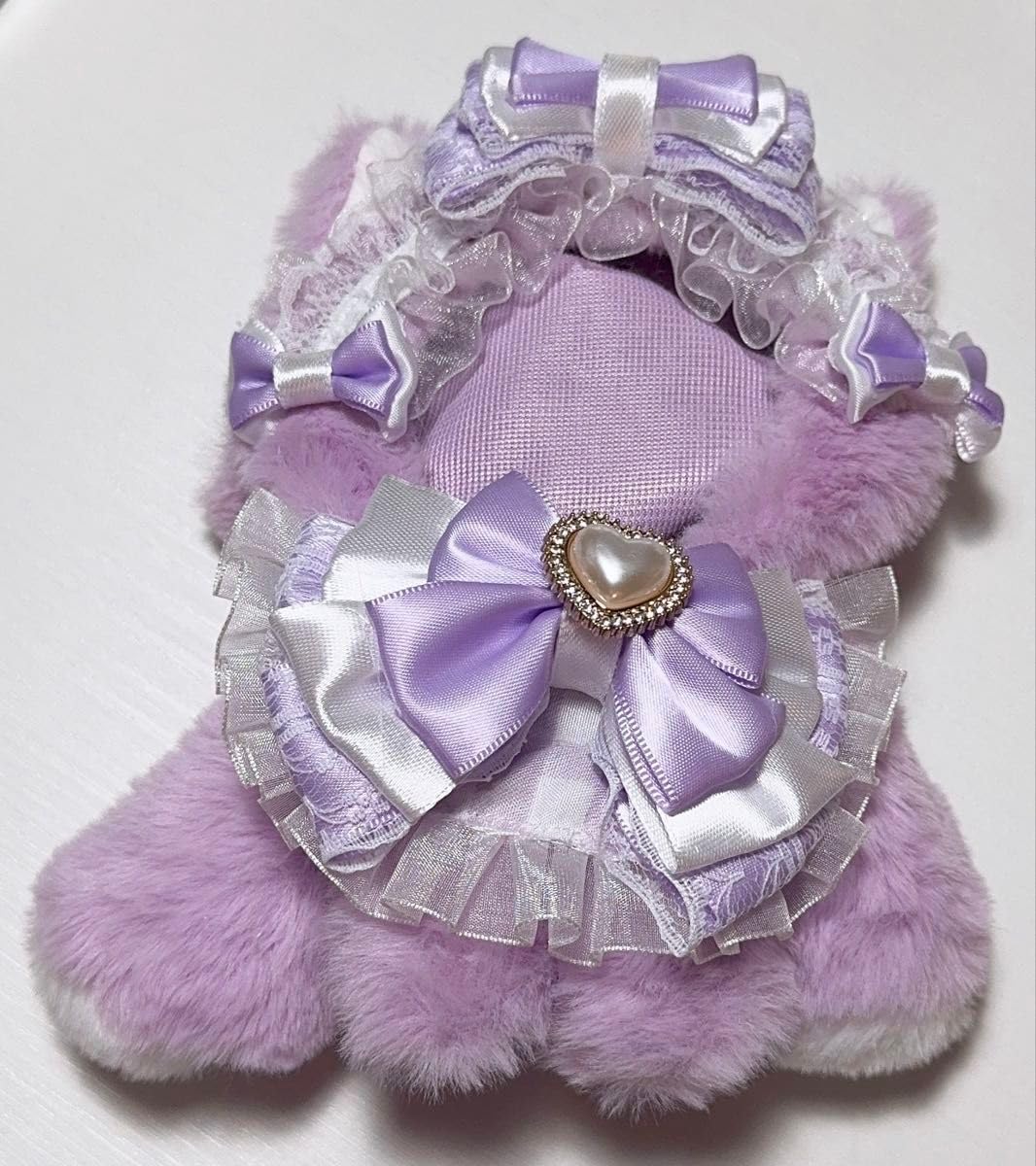 れな様ぬい服ふわふわ猫耳おすわり 着ぐるみ コスマス ちびぐるみ 14cm