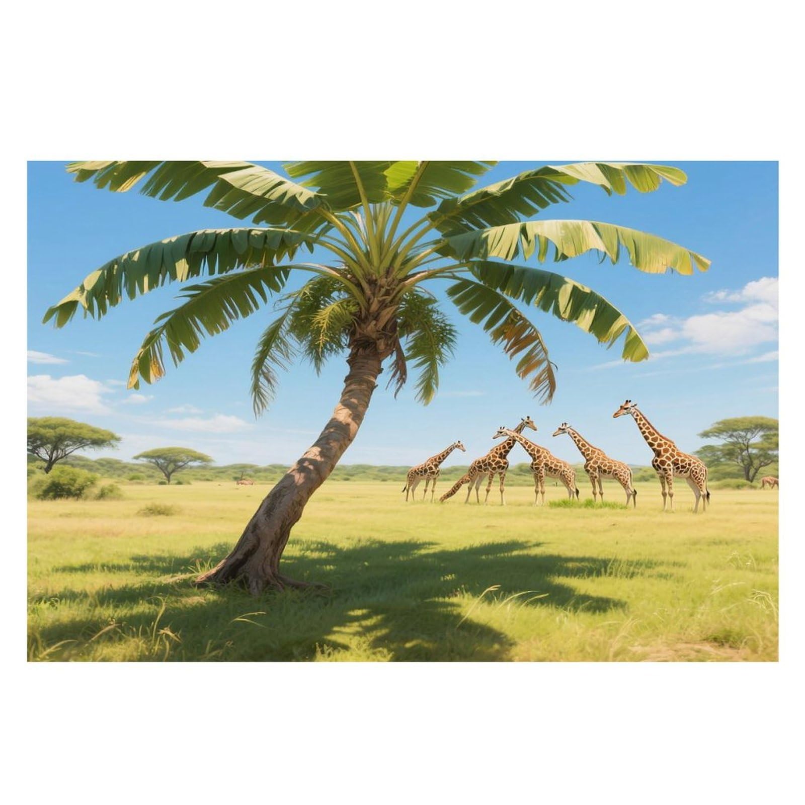 Travelers Palm Placemats Heat Resistant Non-Slip Place Mats Washable Wipeable Table Mat Kitchen Dining Table Decoration Placemats Indoor Outdoor Place Mats 17.7’’×11.8’’