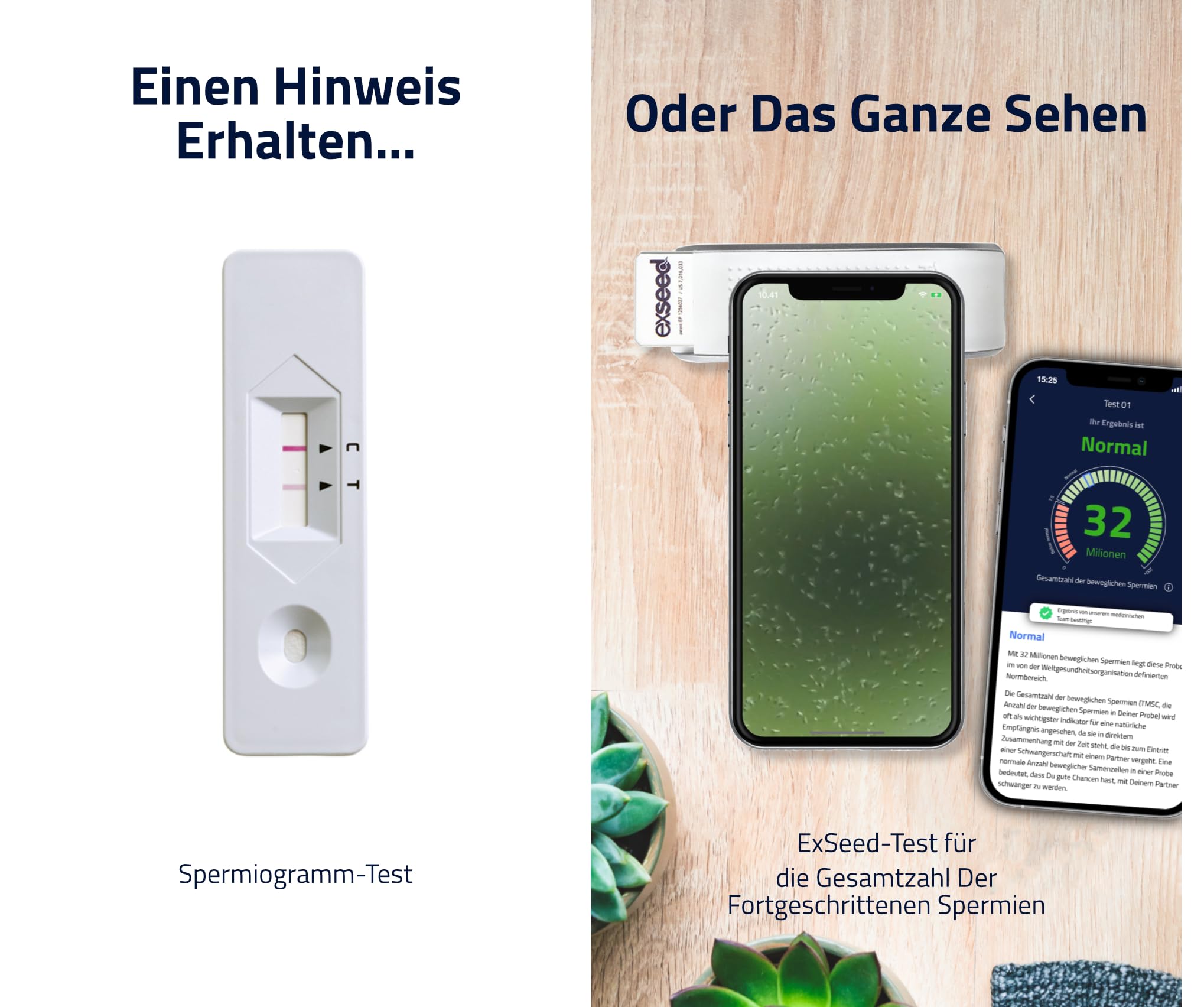 Health - Fruchtbarkeits-Test-Set für Männer - 2 Testkits & Fruchtbarkeits-Präparate - Multivitamine & Omega 3 - Komplettes Test-Set - Testen & Verbessern Sie die Gesundheit Ihrer Spermien | 2 Testkits, Fruchtbarkeits-Präparate, Multivitamine & Omega 3, Ko