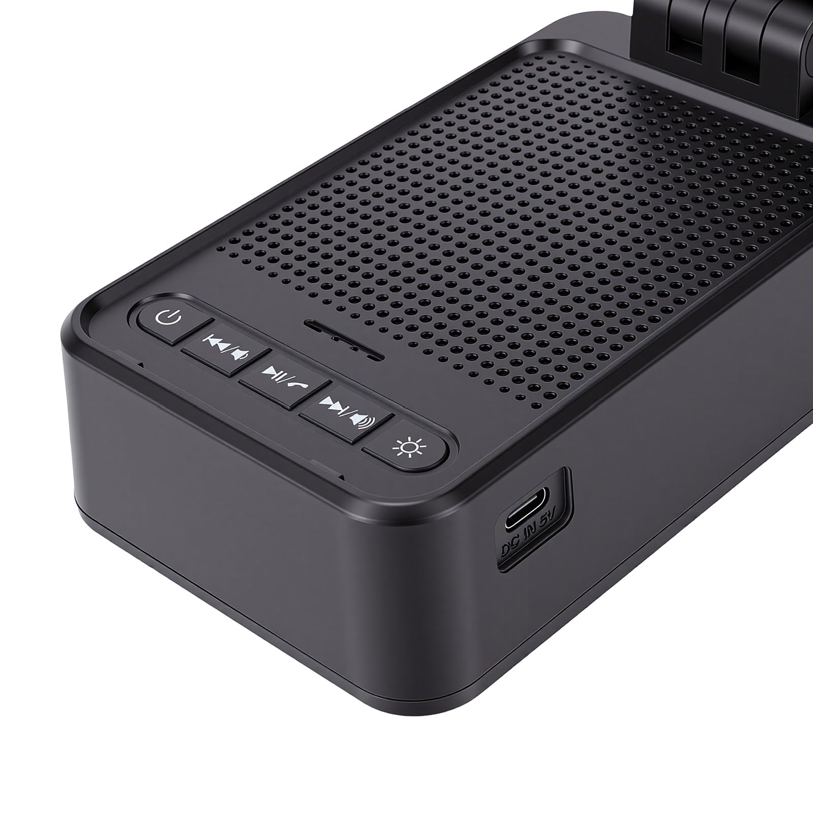 Elprico Cassa Bluetooth con Luce LED, Supporto Regolabile per Smartphone | Suono surround a 360°, illuminazione ambientale RGB, 10 ore di riproduzione