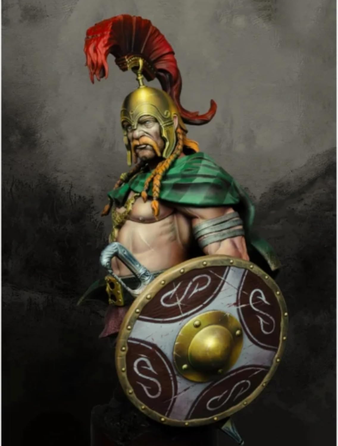 200mm 古代ローマの戦士 胸像 レジンモデルキット 未塗装・未組み立て 兵士 レジンモデルキット //k6b4L1