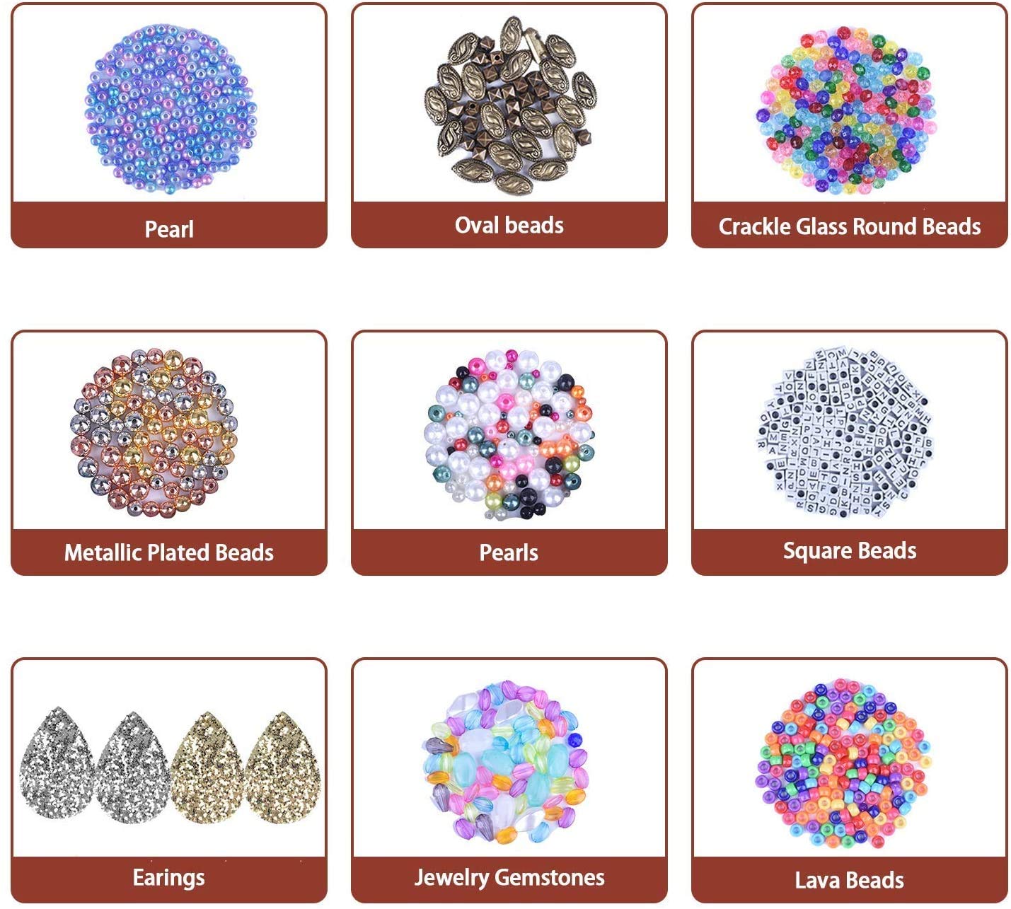 Set Da 500 Accessori Per Bigiotteria Fai Da Te – 150 Perline A Crimpare, Anelli Aperti E Moschettoni – Colore Oro - 5