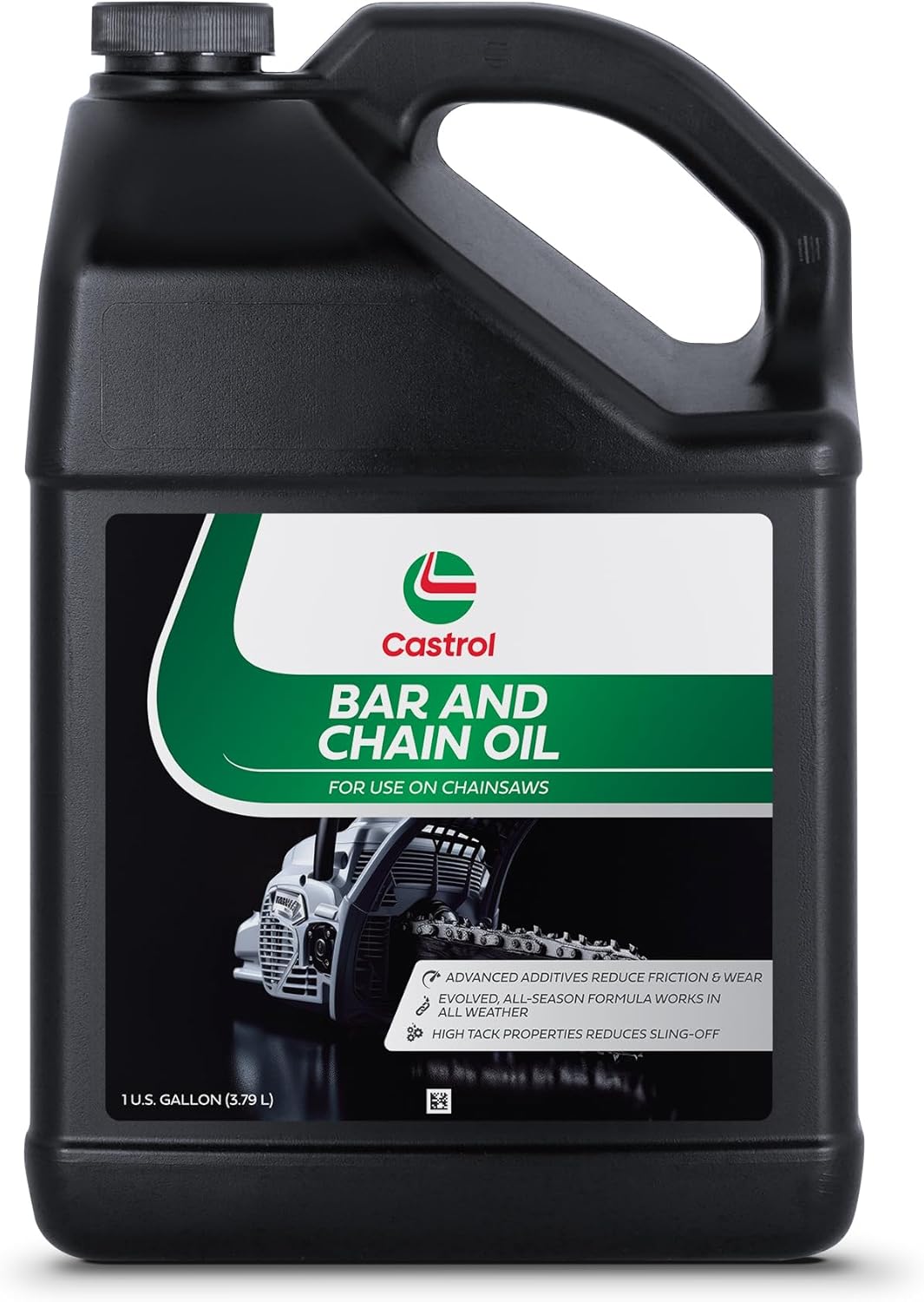 Castrol Bar & Chain Oil For Chainsaws – Reduces Friction & Wear – All Season Formula – High-tacking to Reduce Sling-Off (Pack of 4 (Gallon bottles))
