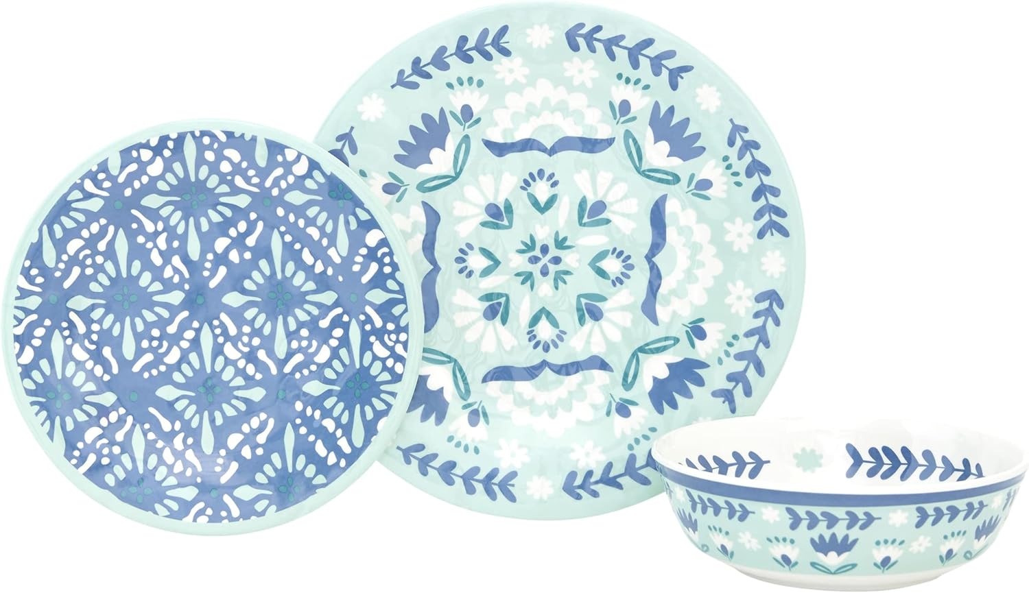 BaumEssex Dinnerware Sets, 12 Piece Dish Set for 4