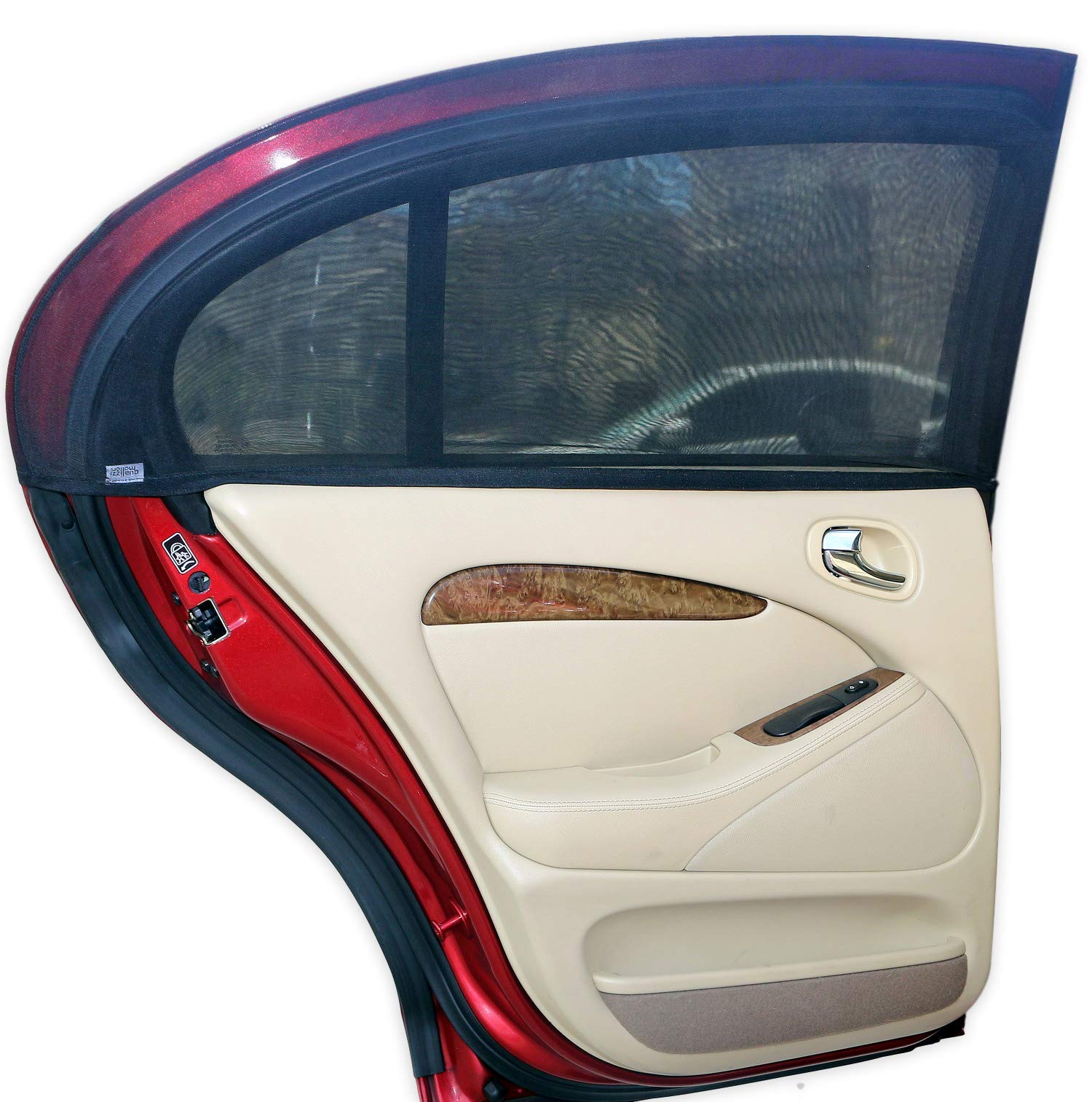 Qualizzi XS-C/ Car Window Sunshades for Small Contoured Windows up to 16" Hx 33-37" W.