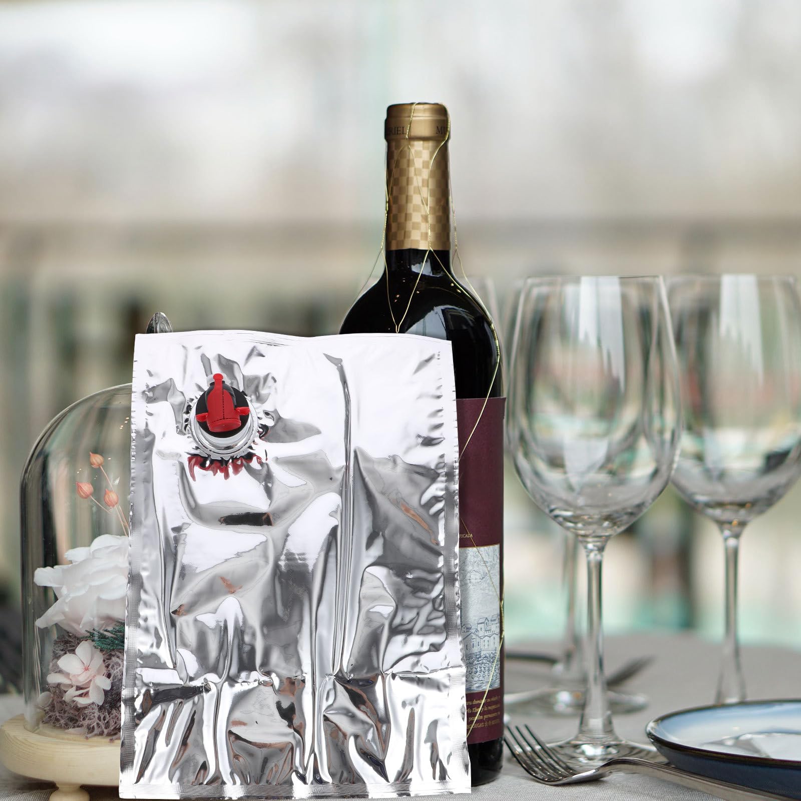 Pochettes De Recharge 2L Pour Distributeur De Vin – Lot De 3 Avec Bec Verseur – Pour Glacière, Sac à Vin Portable - 13