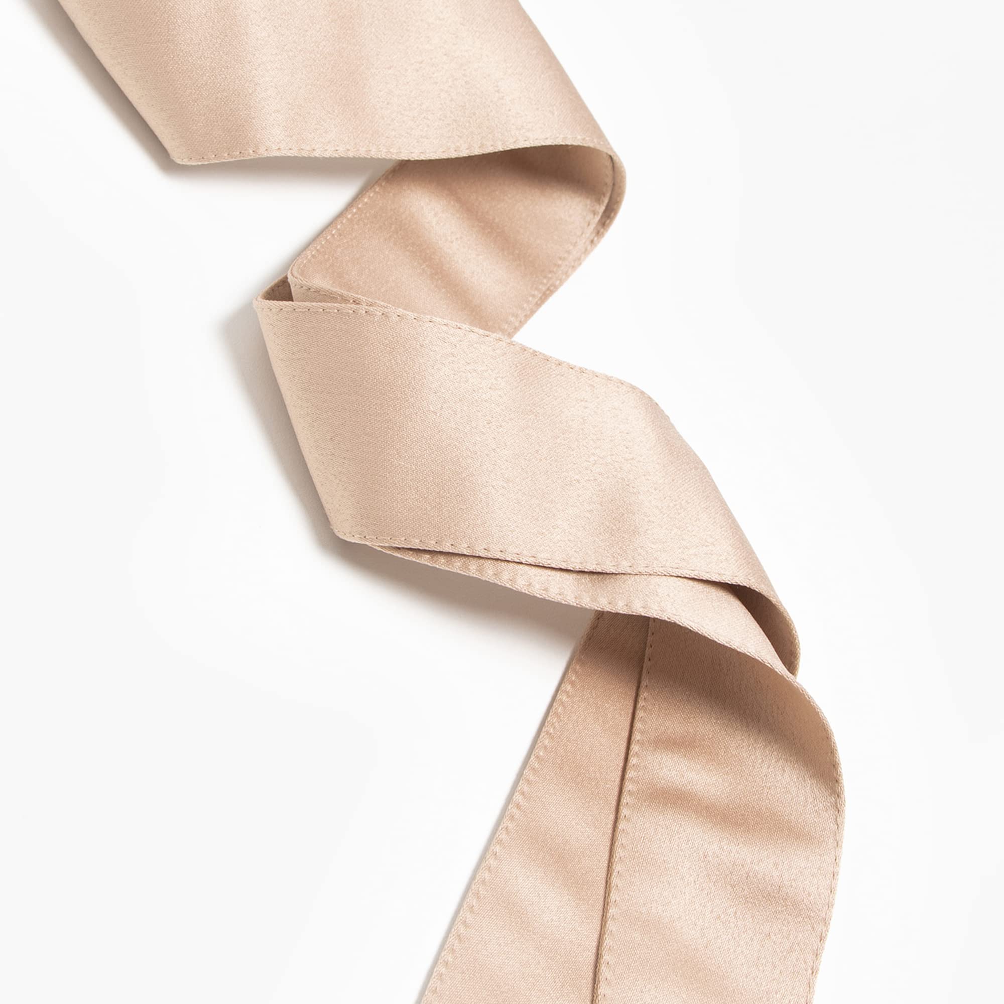 Maya Deluxe Damski pasek damski satynowy pas do talii wstążka kokarda akcesoria dla panny młodej wesele bal wieczorowy pasek damski, taupe (taupe), L-XL