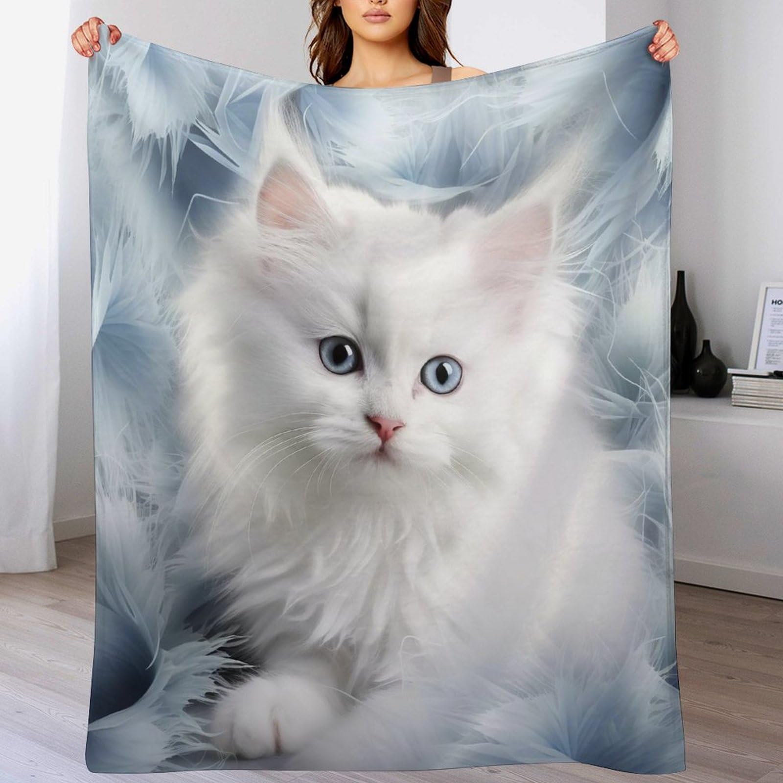 Couverture polaire chat contre le froid : flanelle chaude pour lit
