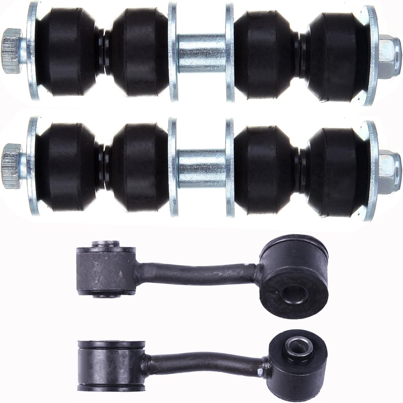 ASAPE 4 Pcs Suspension Kit - Fit 1999-2005 for Pontiac Grand Am 1999-2004 for Oldsmobile Alero, Include - Front and Rear Sway Bar End Link OE# K6600 K80265