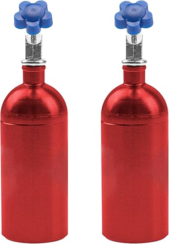 Miniatura 10 de Paquete de 2 accesorios de decoración de botellas de nitrógeno a escala RC compatibles con Traxxas TRX4 Axial SCX10 RC4WD D90 Tamiya CC01 90046