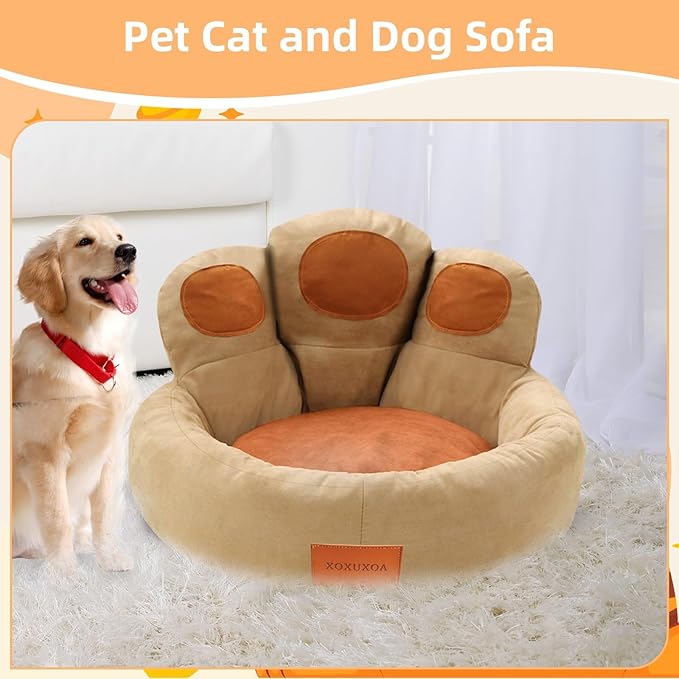 Cama Redonda para Perro y Gato Pequeño Lavable Antiansiedad miniatura 4